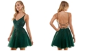 Say Yes to the Prom Juniors' Open-Back Embroidered Dress, Created for Macy's